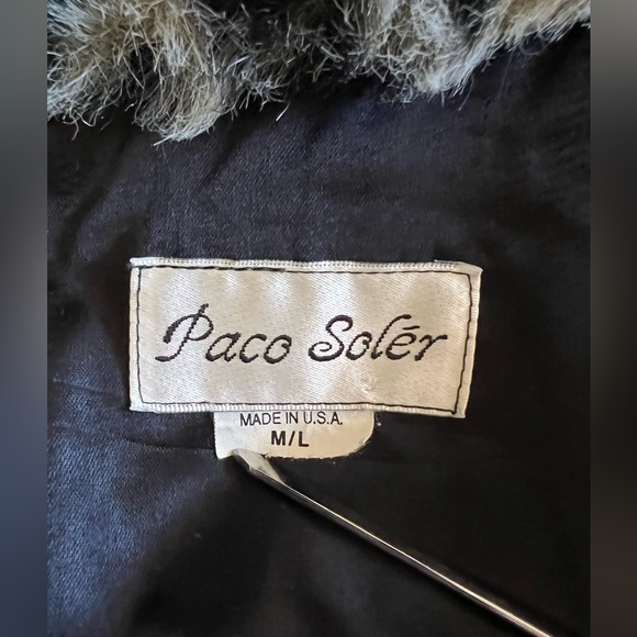 PACO SOLER Animal Print Leopard Faux Fur Jacket Made in USA Sz M/L Y2K 90s Bold - Picture 5 of 8